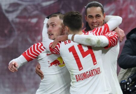 Bild: Leipzig siegt knapp gegen Heidenheim (© AFP/SID/RONNY HARTMANN)