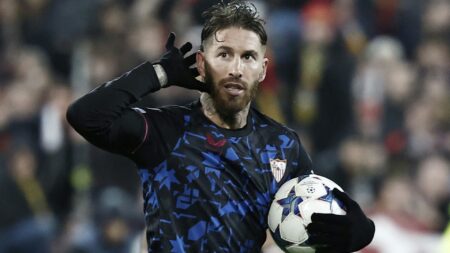 Bild: Der Treffer von Ramos reicht Sevilla nicht (© AFP/SID/SAMEER AL-DOUMY)