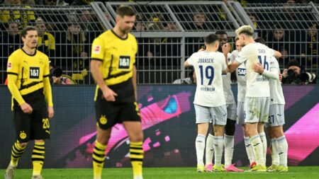 Borussia Dortmund verliert. Foto: © AFP/SID/INA FASSBENDER