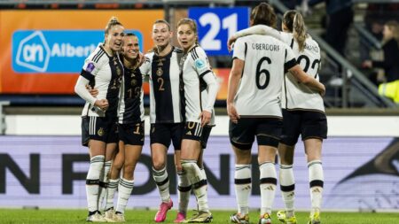 DFB-Frauen gewinnen. Foto: © IMAGO/SID/IMAGO/BEAUTIFUL SPORTS/Wunderl