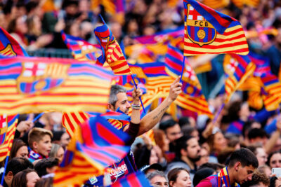 FC Barcelona-Fans im Stadion.