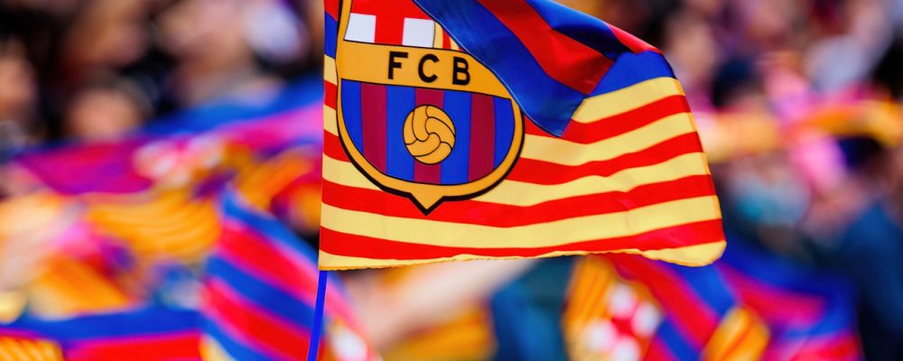Fahne vom FC Barcelona